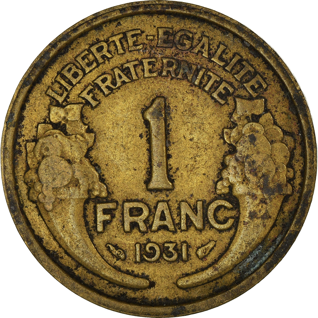 Moneda, Francia, Franc, 1931