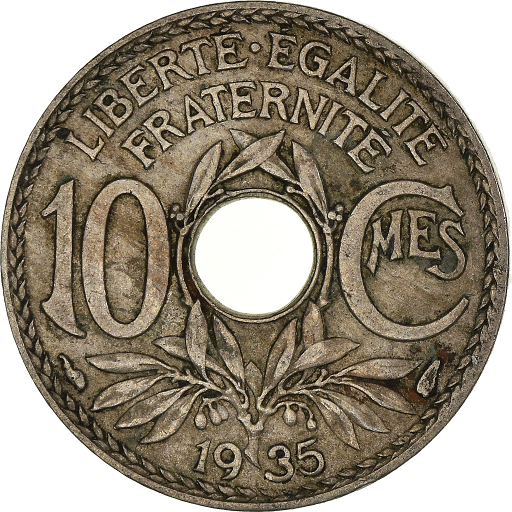 Moneda, Francia, 10 Centimes, 1935