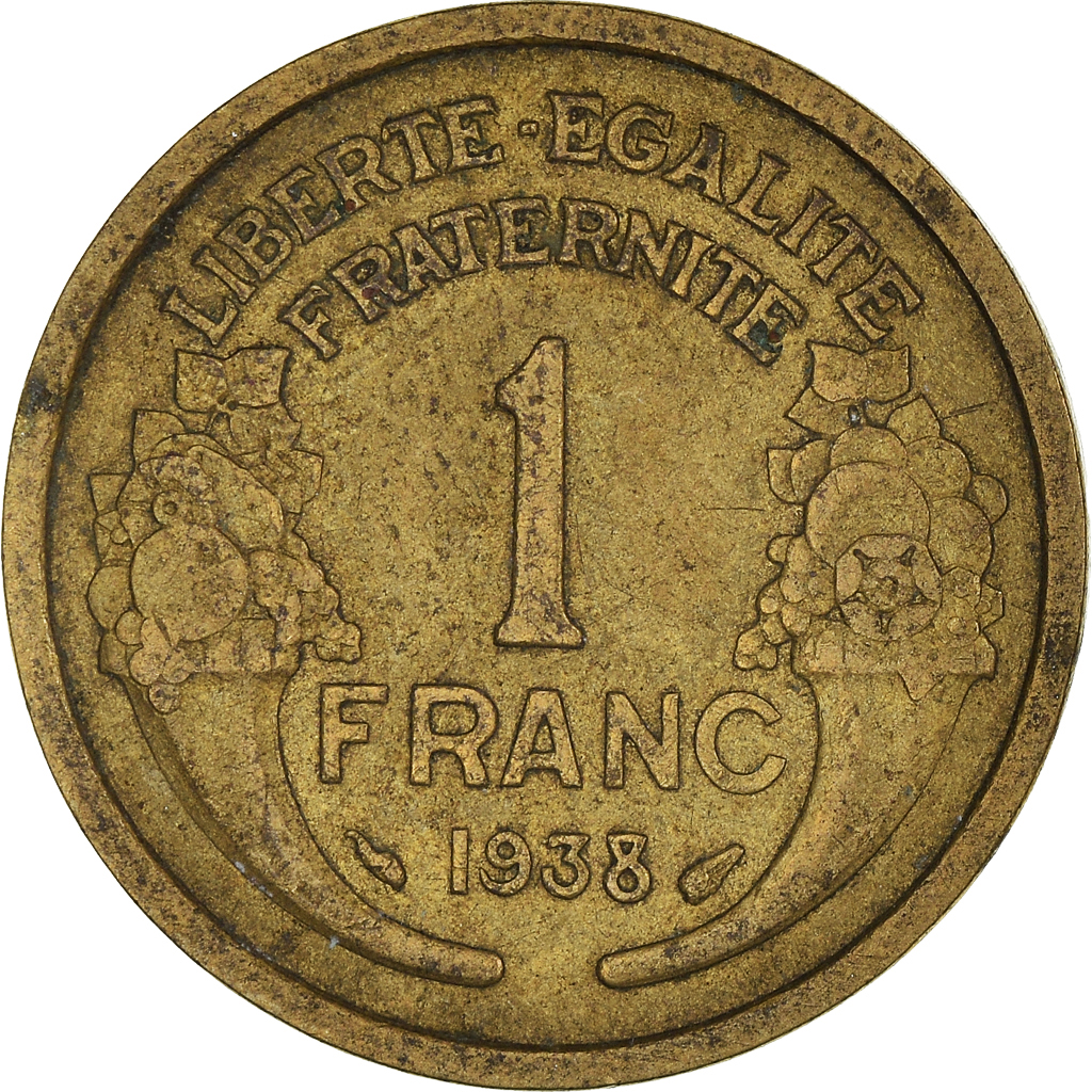 Moneda, Francia, Franc, 1938