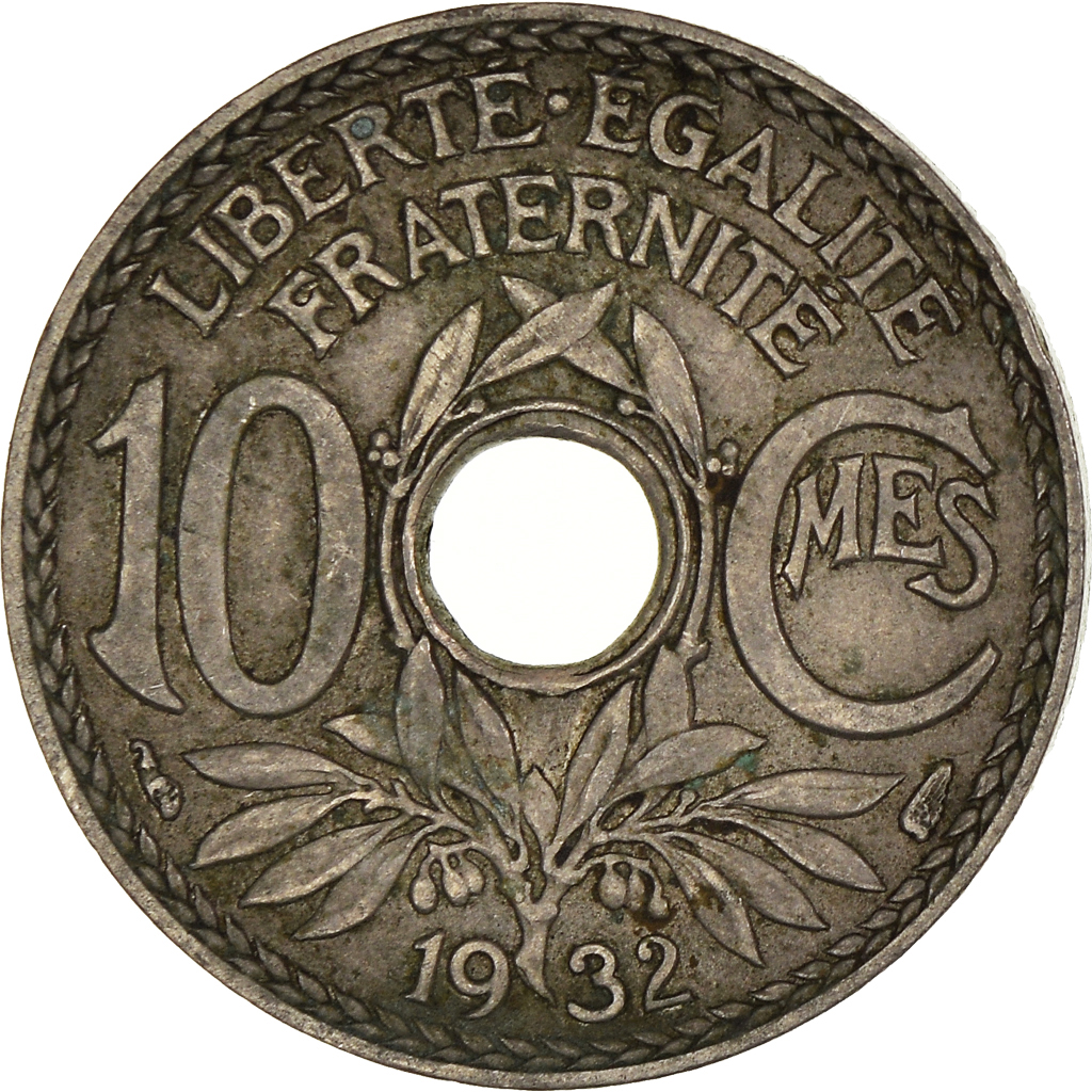 Moneda, Francia, 10 Centimes, 1932