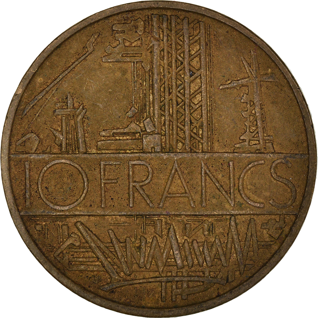 Moneda, Francia, 10 Francs, 1977