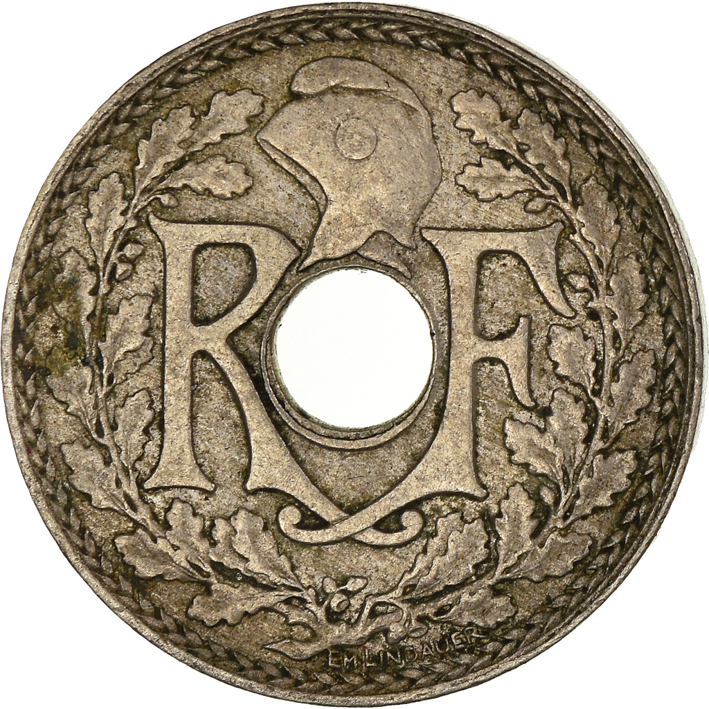 Moneda, Francia, 5 Centimes, 1918
