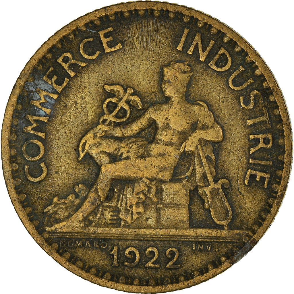 Moneda, Francia, Franc, 1922