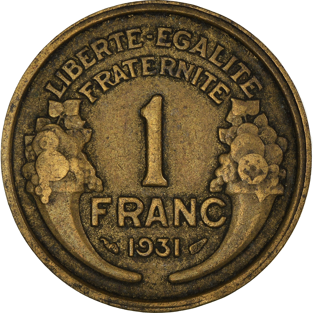 Moneda, Francia, Franc, 1931