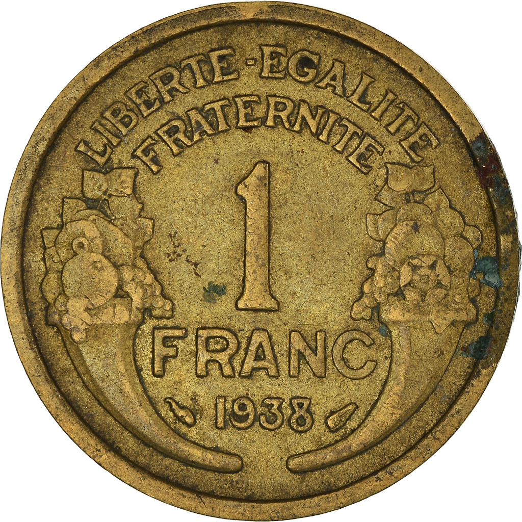 Moneda, Francia, Franc, 1938