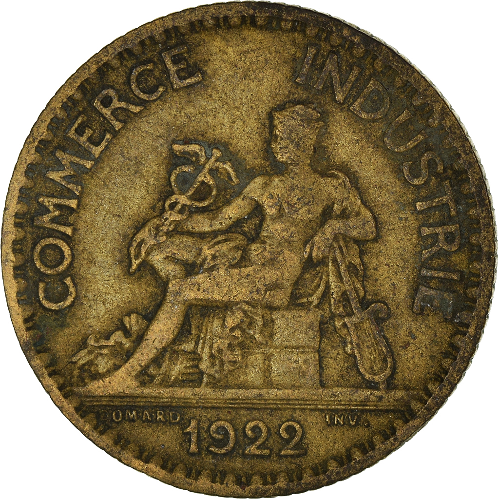 Moneda, Francia, Franc, 1922