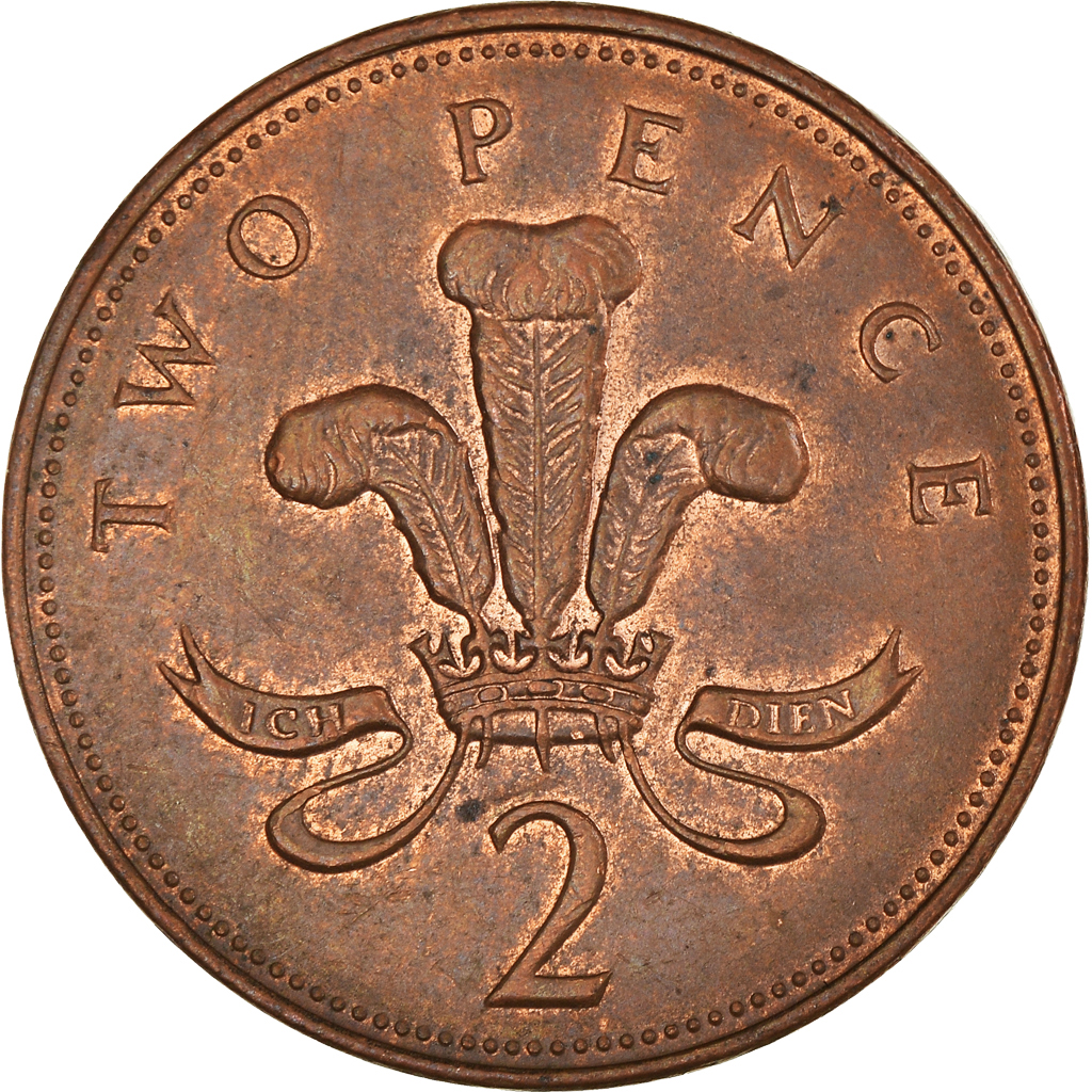 Moneda, Gran Bretaña, 2 Pence, 2000