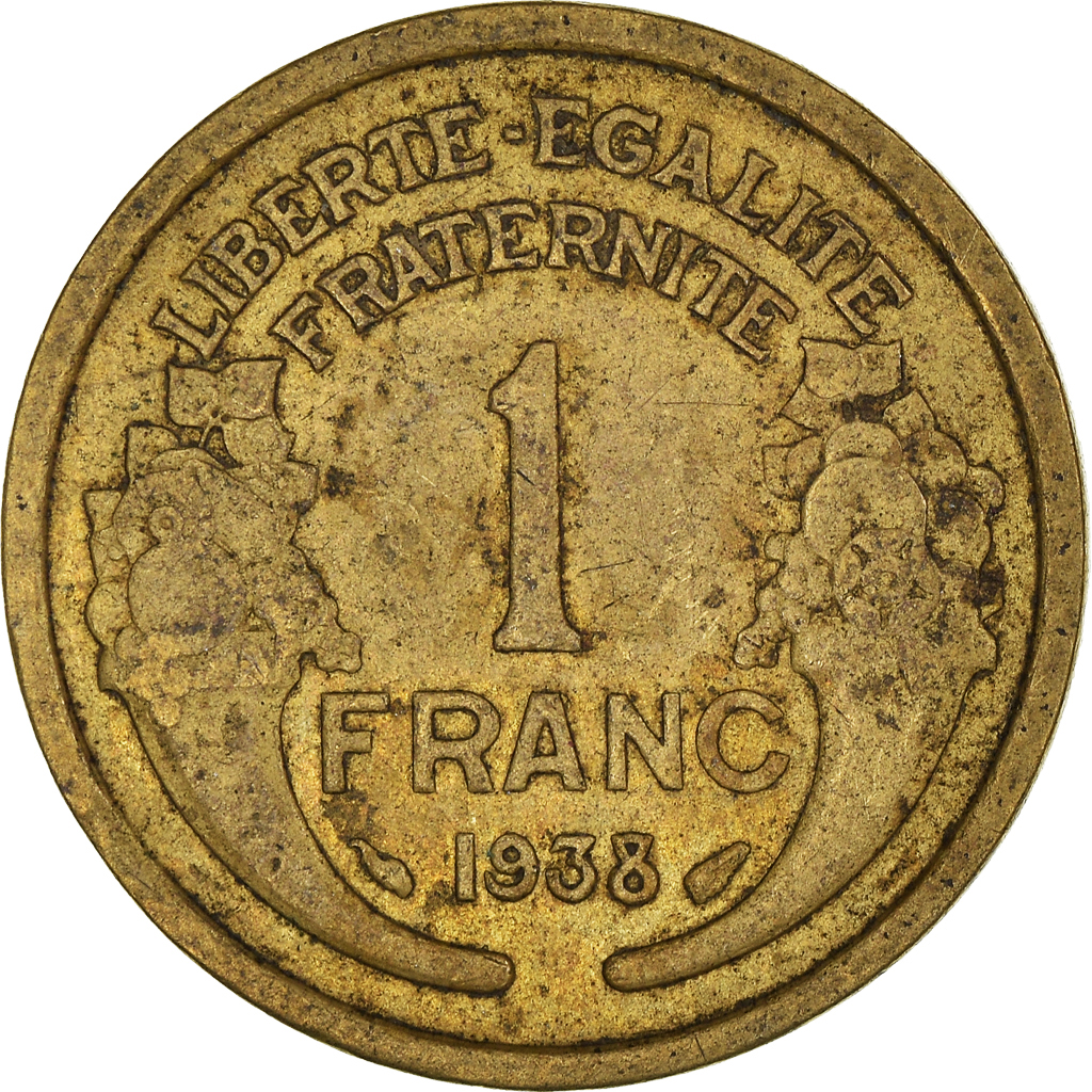 Moneda, Francia, Franc, 1938