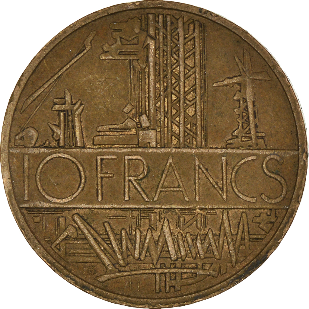Moneda, Francia, 10 Francs, 1980