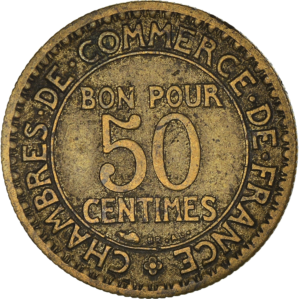 Moneda, Francia, 50 Centimes, 1927
