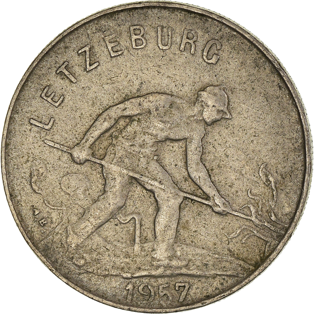 Moneda, Luxemburgo, Franc, 1957