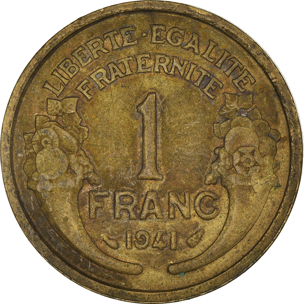Moneda, Francia, Franc, 1941