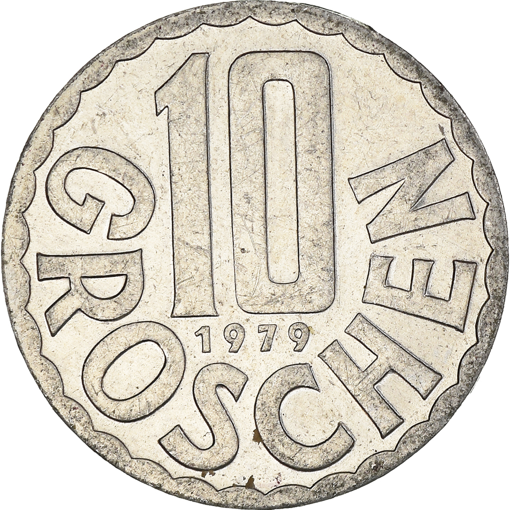 Moneda, Austria, 10 Groschen, 1979