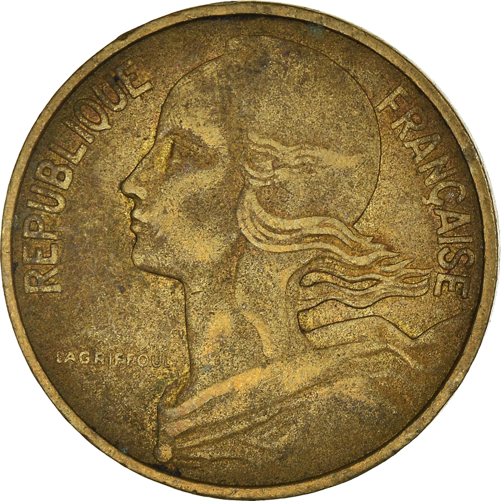 Moneda, Francia, 10 Centimes, 1976