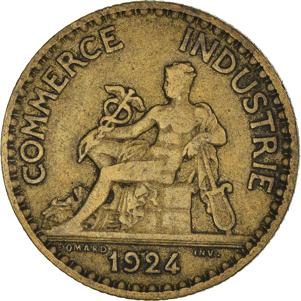 Moneda, Francia, Franc, 1924