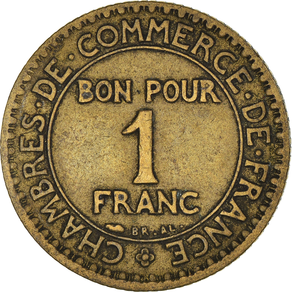 Moneda, Francia, Franc, 1924
