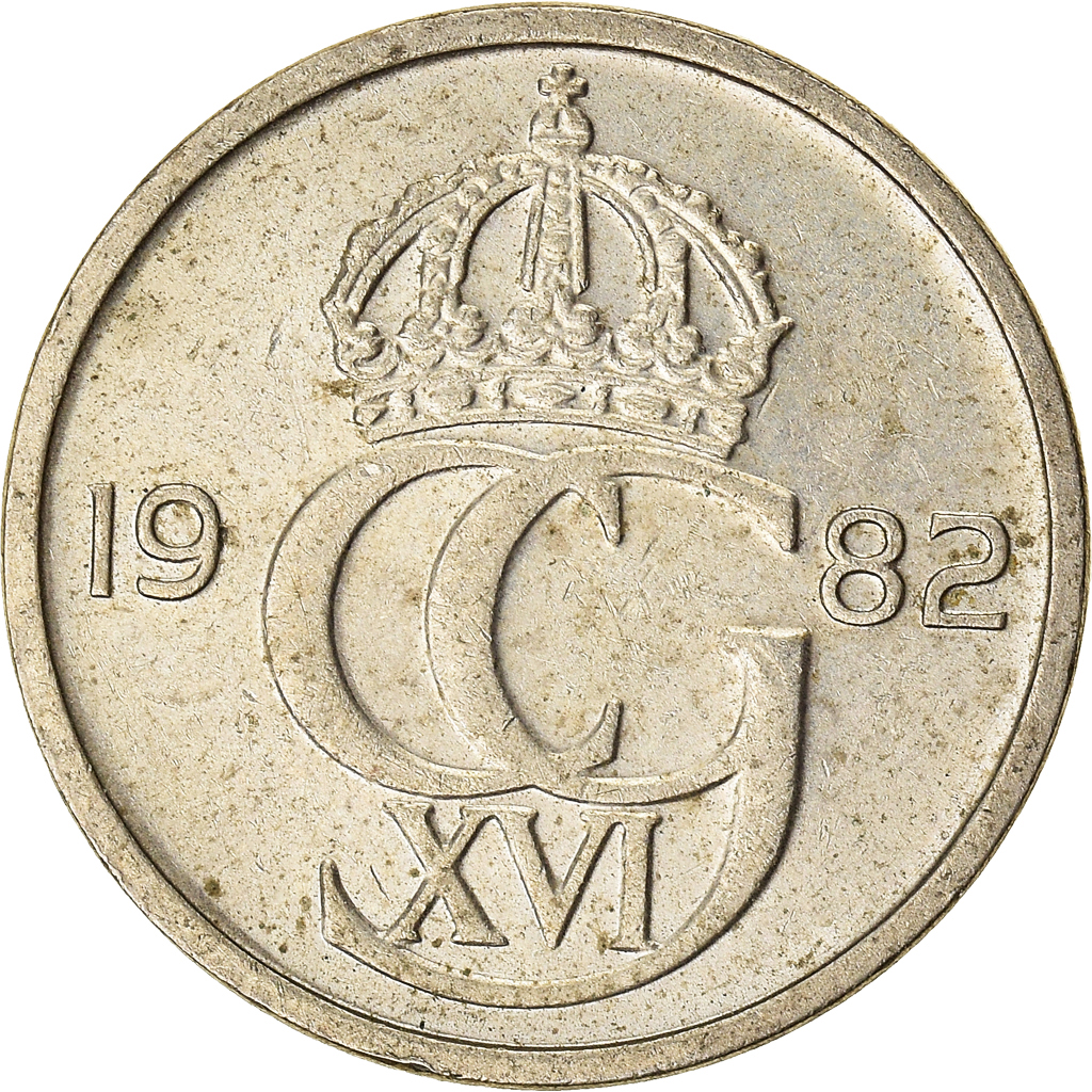 Moneda, Suecia, 50 Öre, 1982