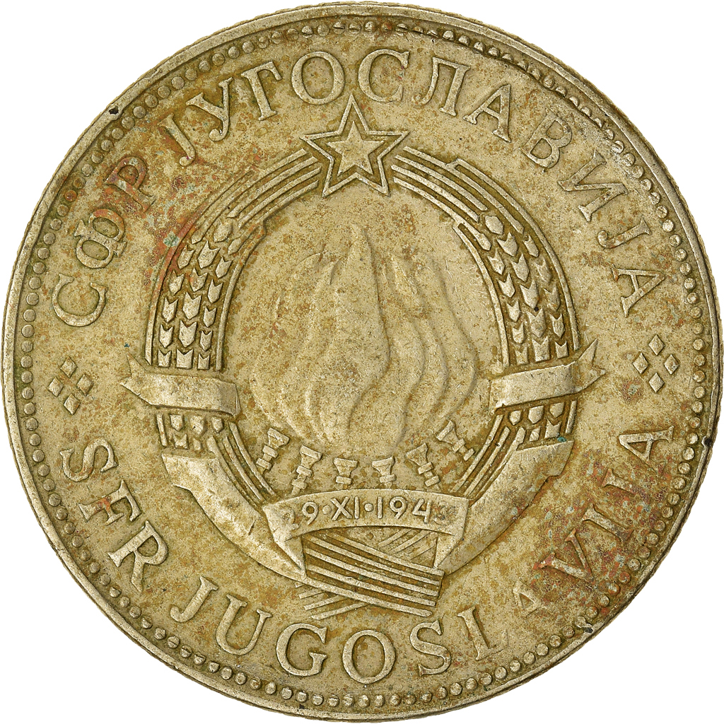 Moneda, Yugoslavia, 10 Dinara, 1977
