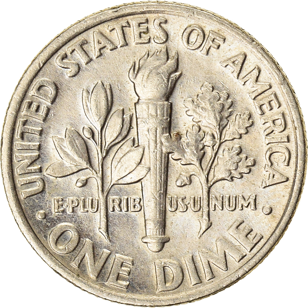 Moneda, Estados Unidos, Dime, 1990