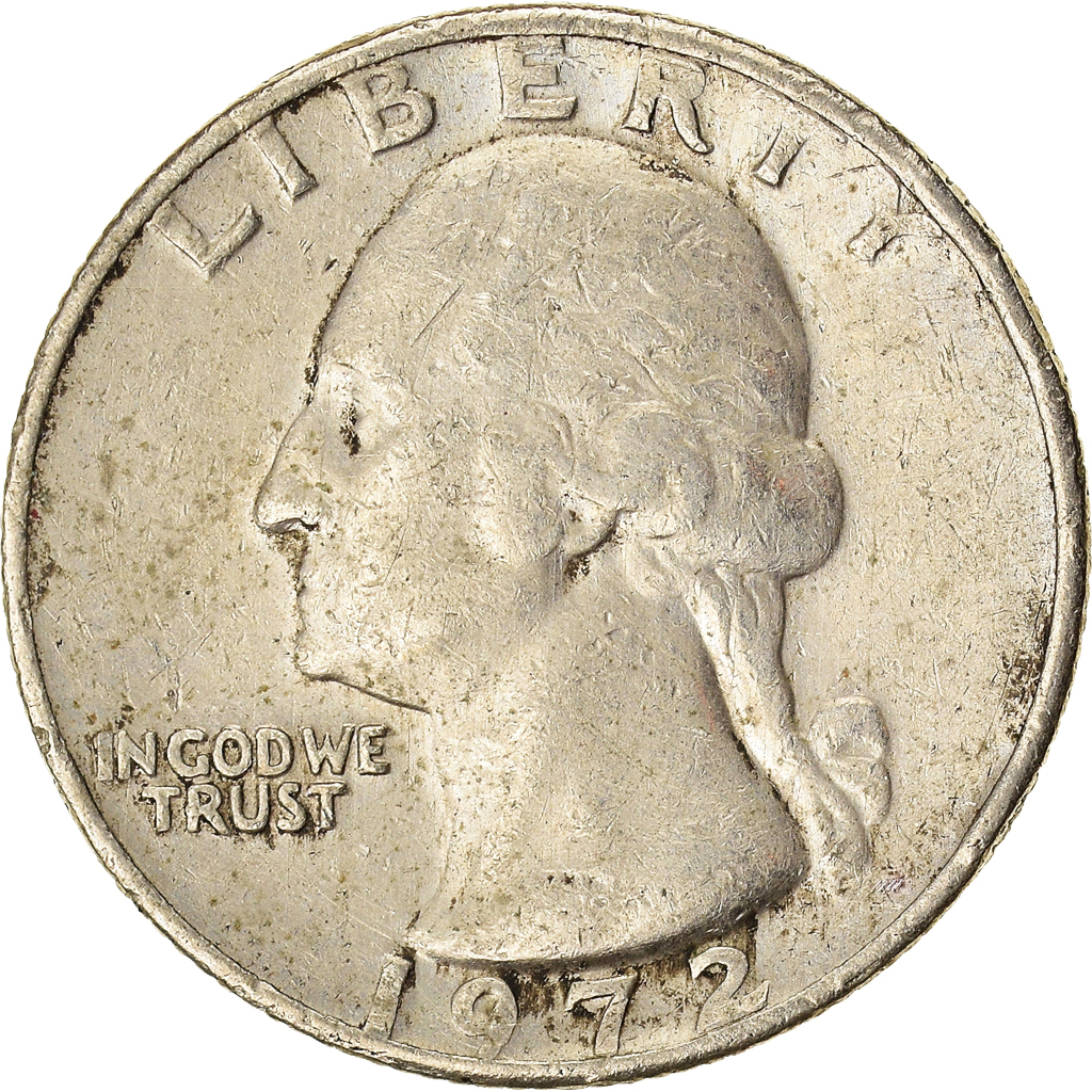 Moneda, Estados Unidos, Quarter, 1972