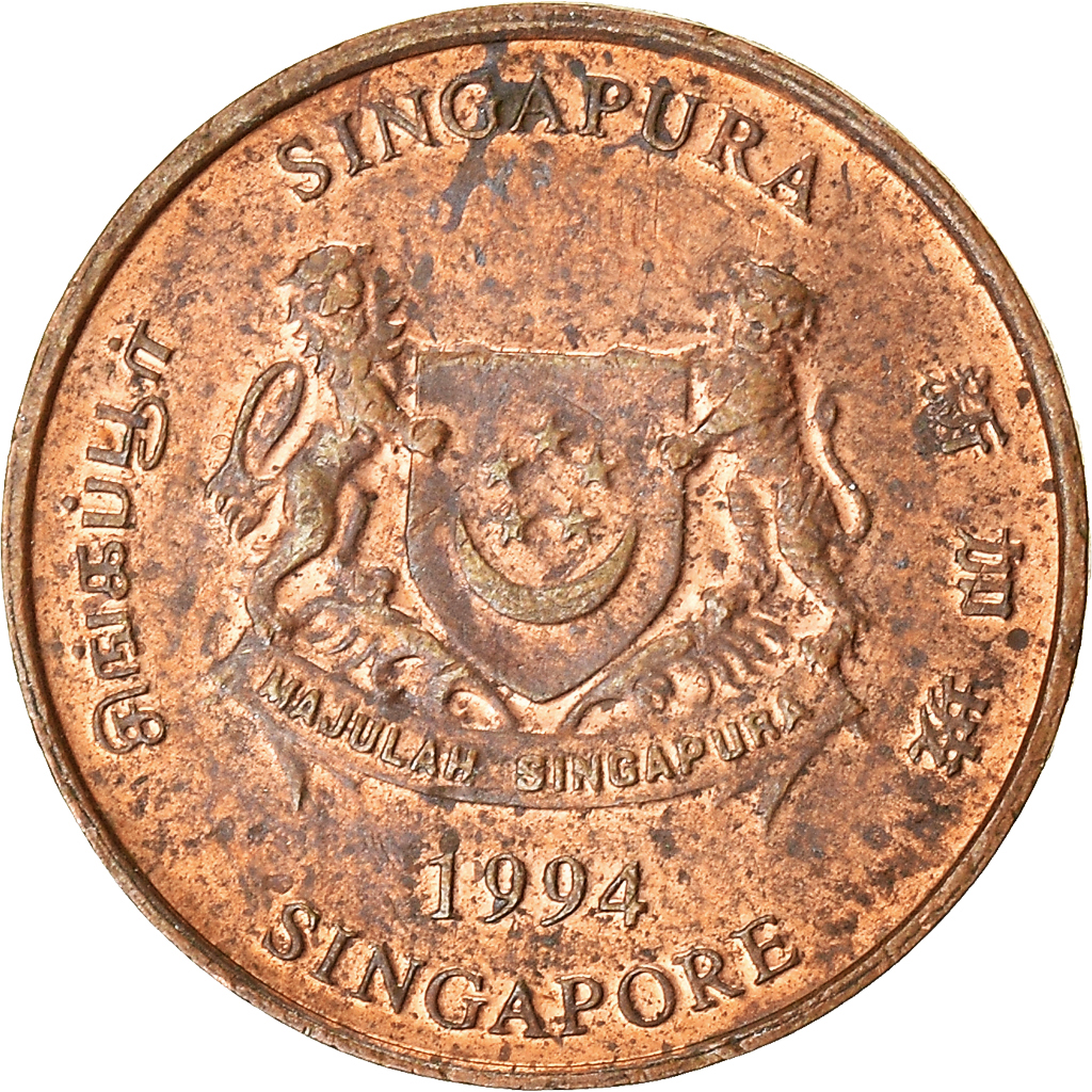 Moneda, Singapur, Cent, 1994