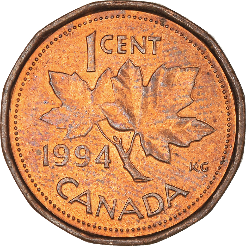 Moneda, Canadá, Cent, 1994