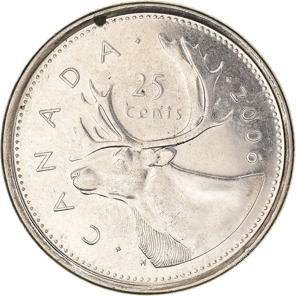 Moneda, Canadá, 25 Cents, 2006