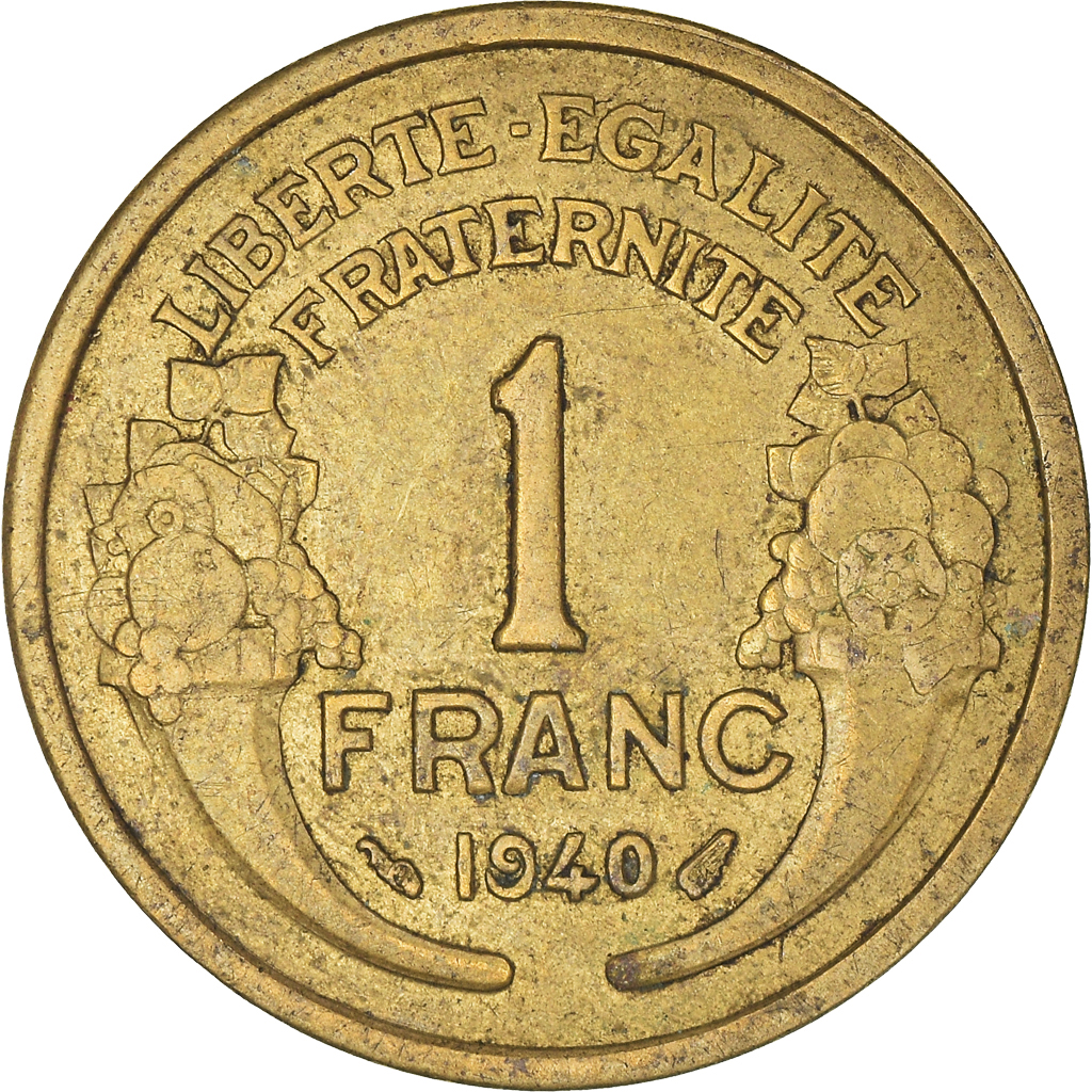 Moneda, Francia, Franc, 1940