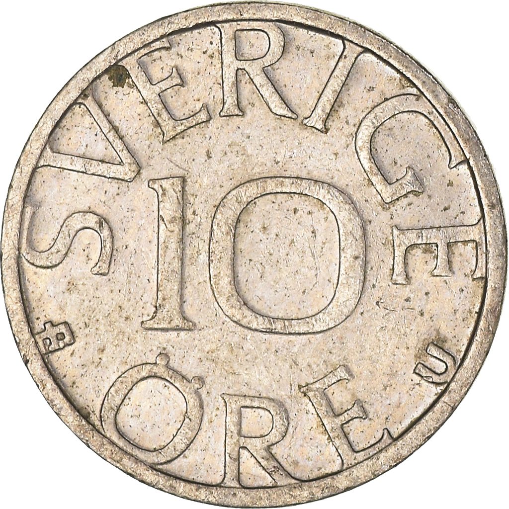 Moneda, Suecia, 10 Öre, 1981