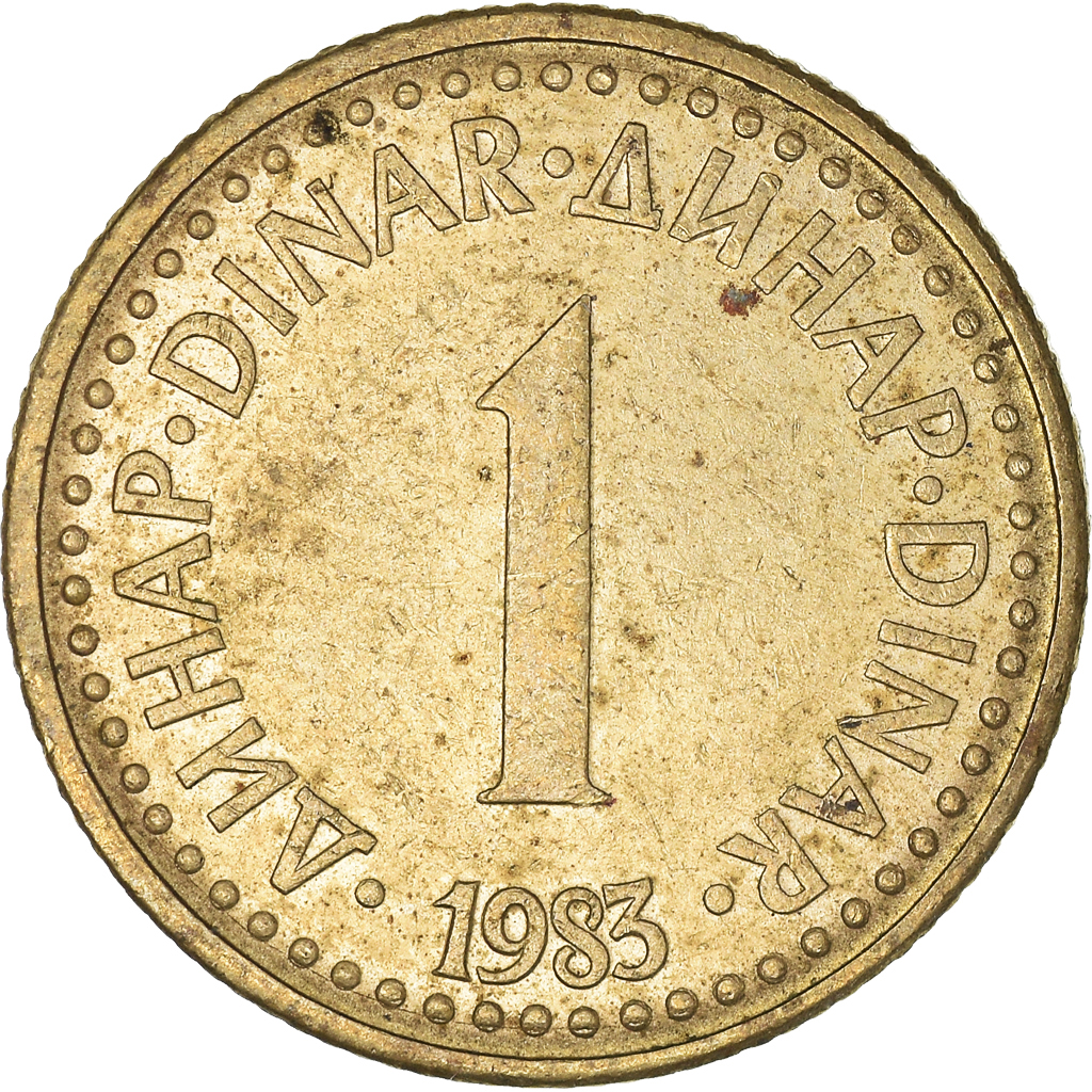 Moneda, Yugoslavia, Dinar, 1983