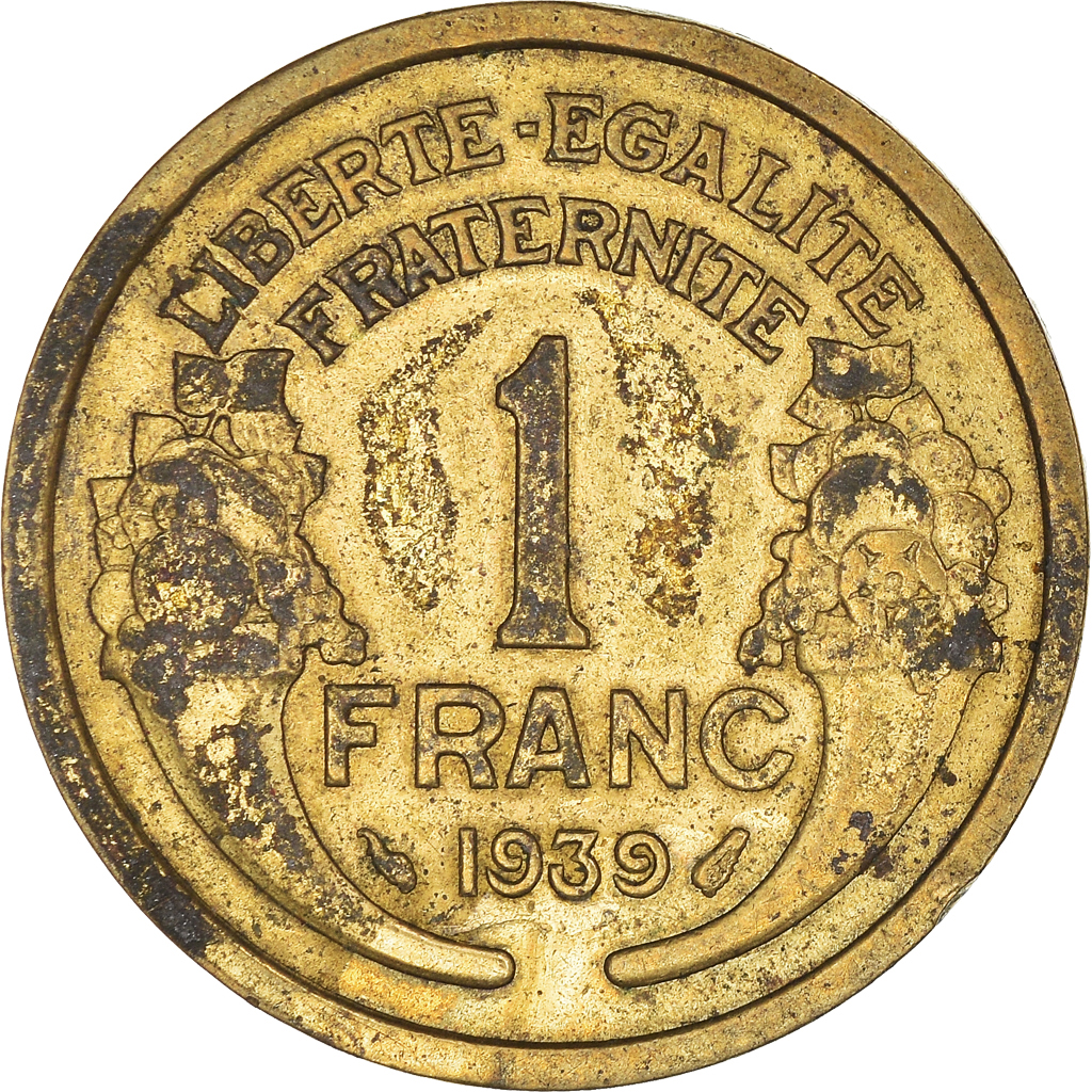 Moneda, Francia, Franc, 1939