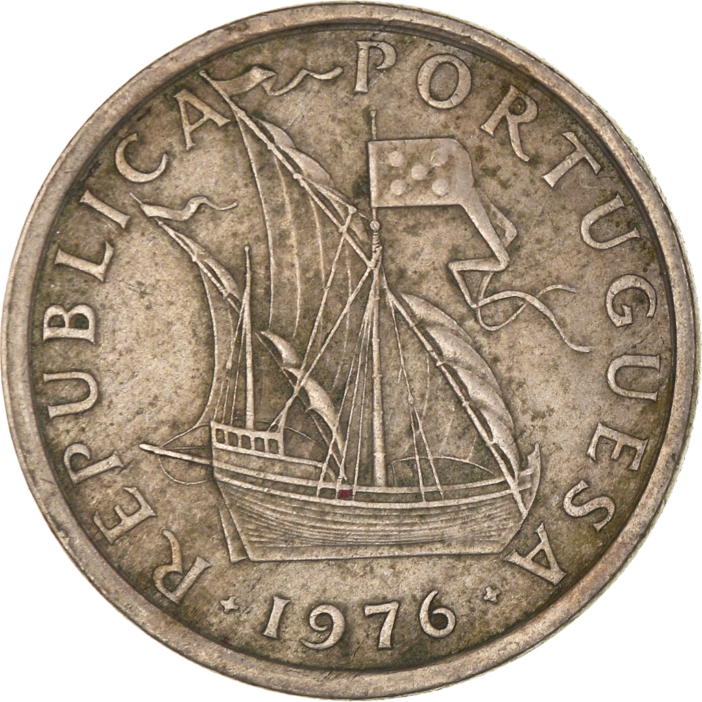 Moneda, Portugal, 5 Escudos, 1976