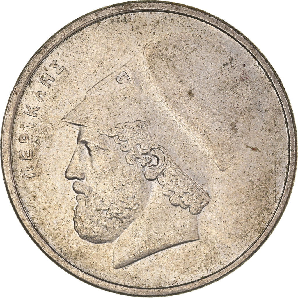 Moneda, Grecia, 20 Drachmes, 1988