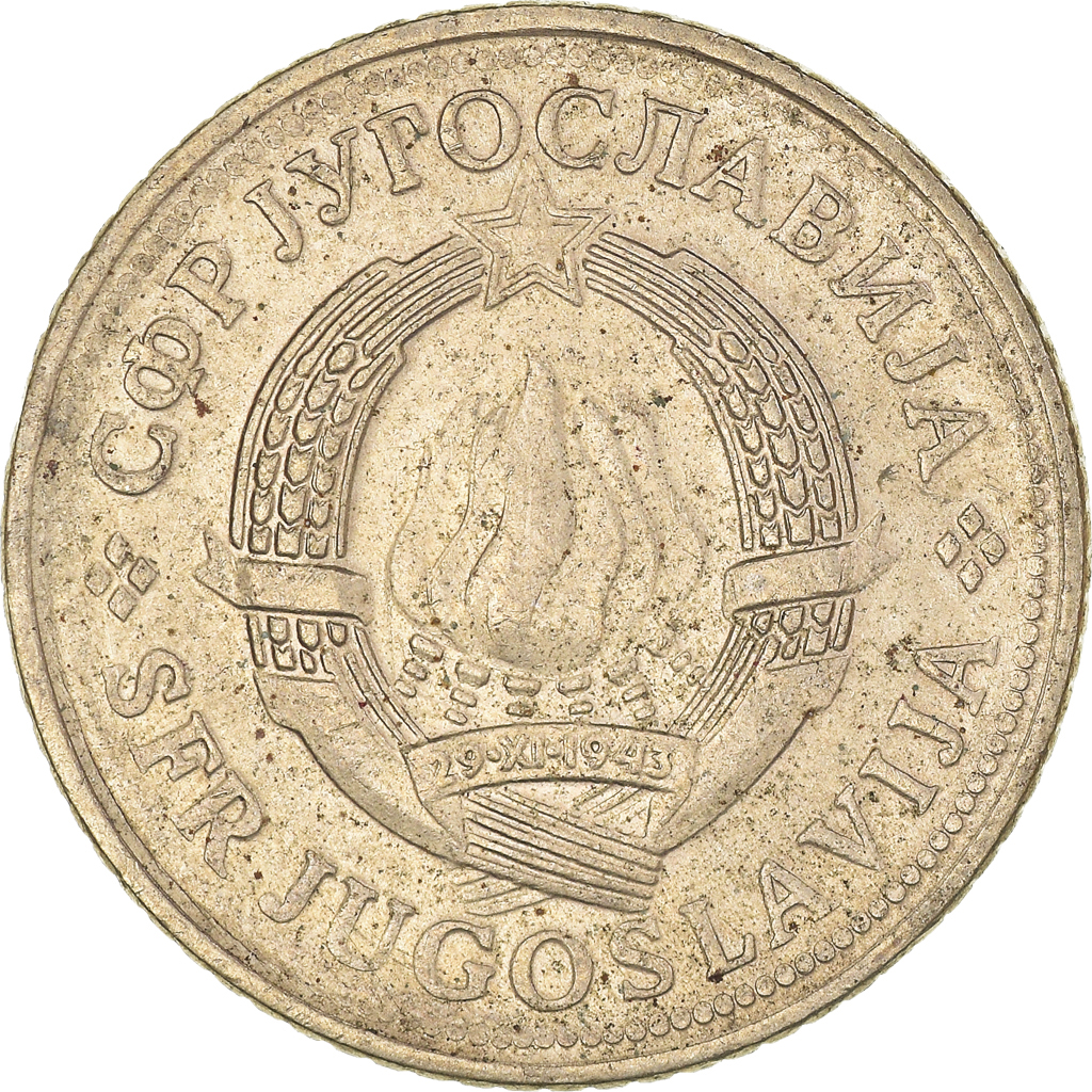 Moneda, Yugoslavia, 2 Dinara, 1980