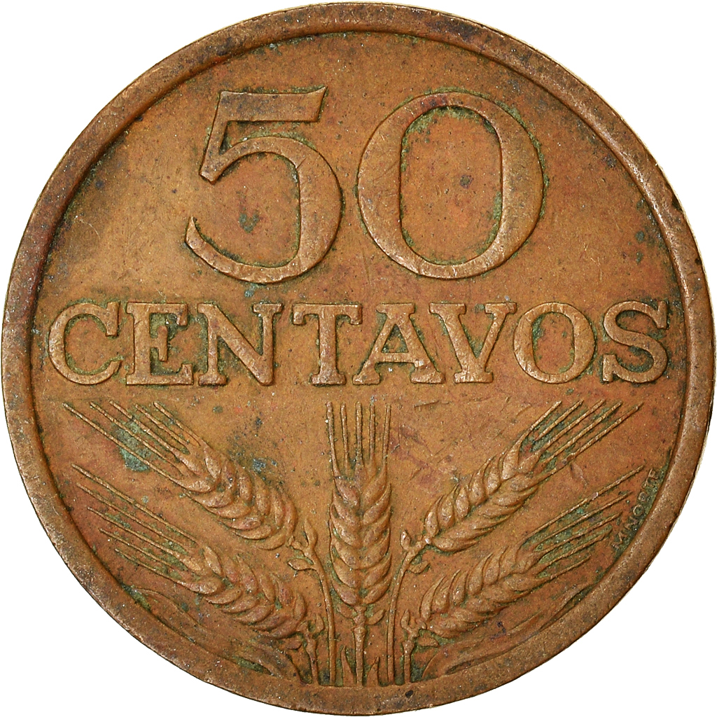 Moneda, Portugal, 50 Centavos, 1972