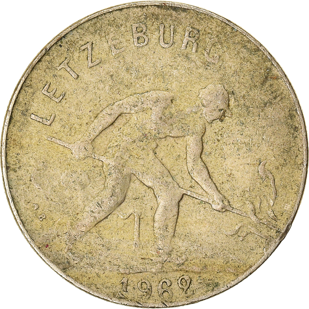 Moneda, Luxemburgo, Franc, 1962