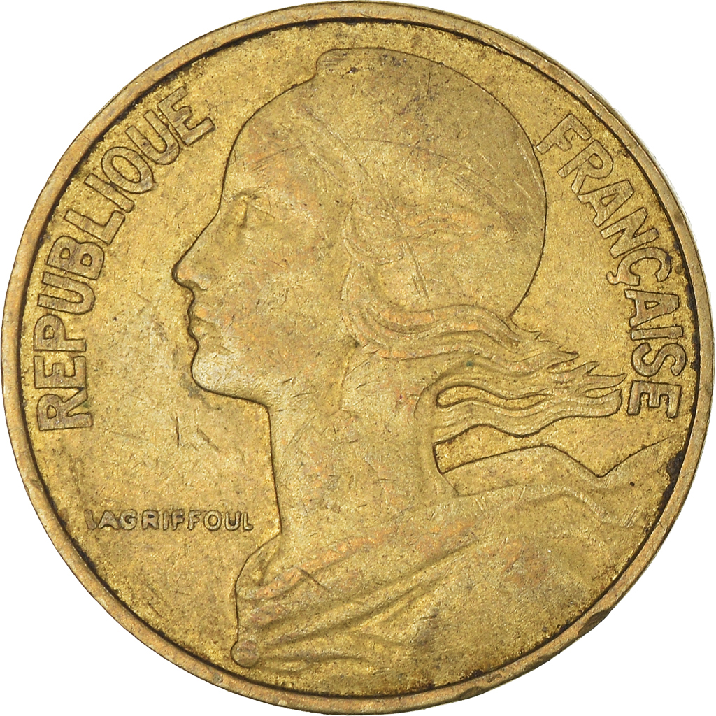 Moneda, Francia, 10 Centimes, 1980