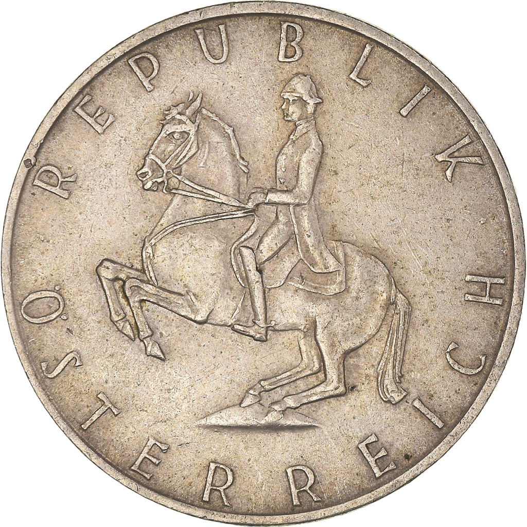 Moneda, Austria, 5 Schilling, 1969