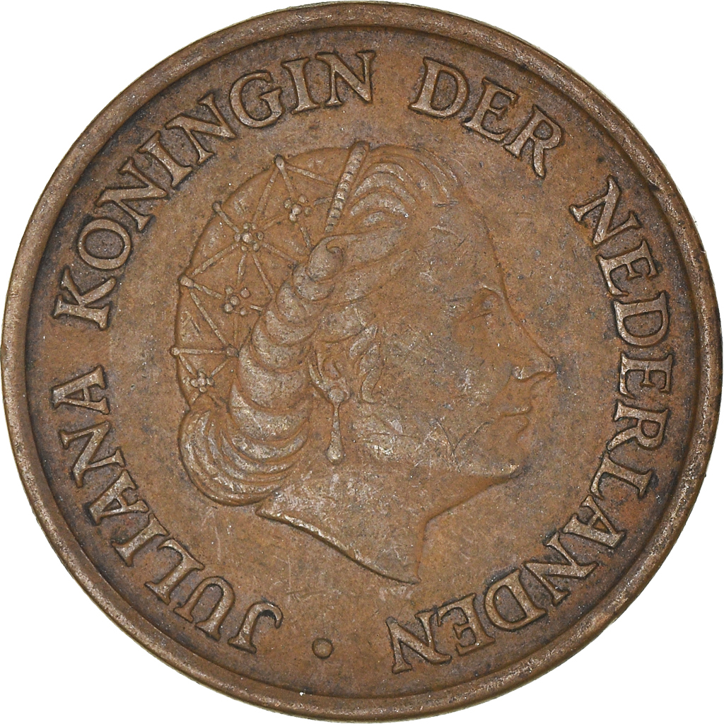 Moneda, Países Bajos, 5 Cents, 1965