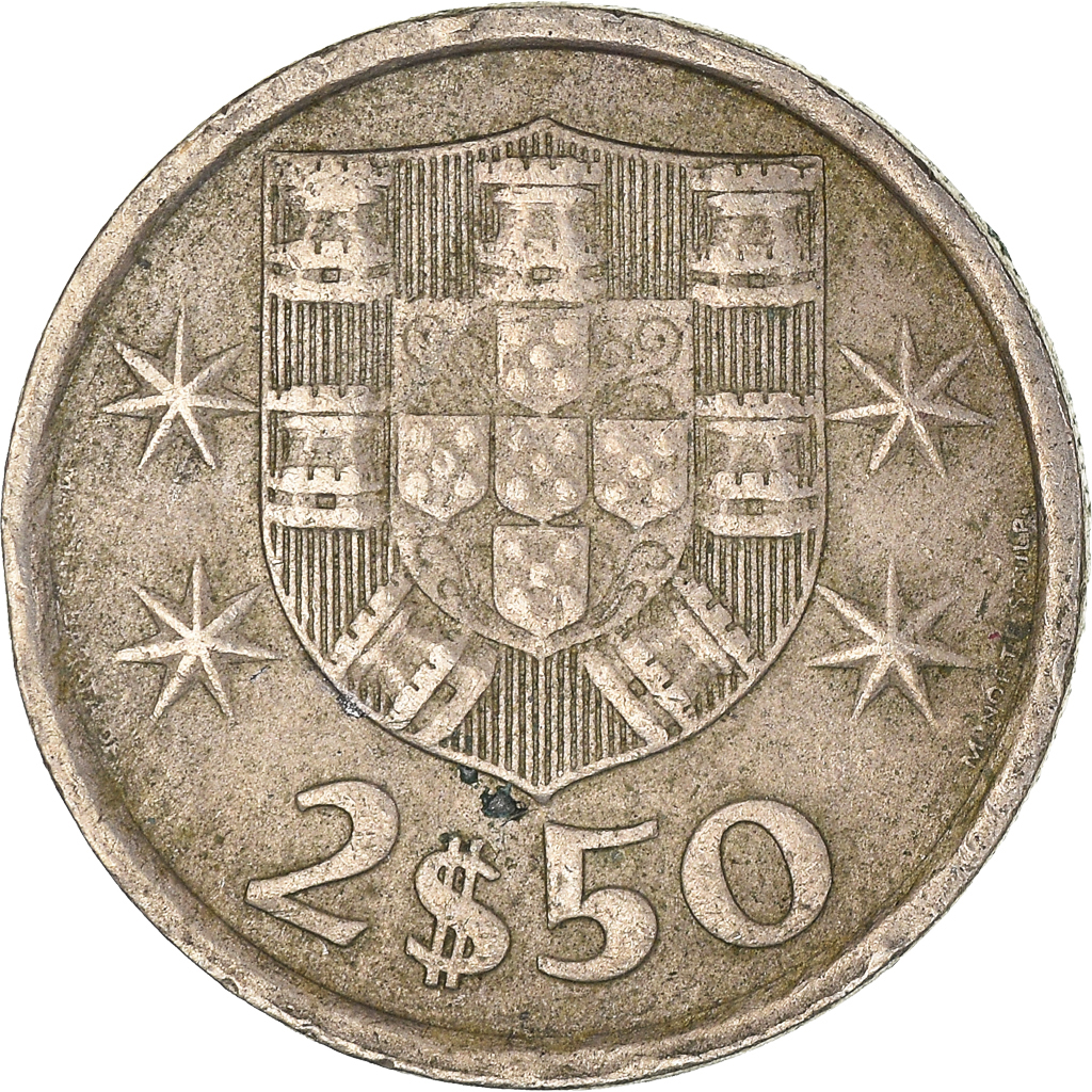 Moneda, Portugal, 2-1/2 Escudos, 1978