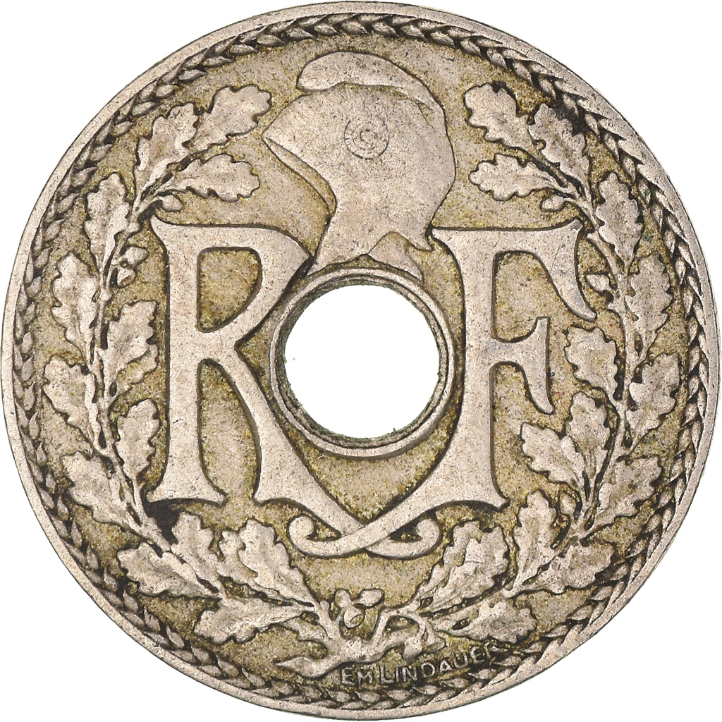 Moneda, Francia, 10 Centimes, 1922