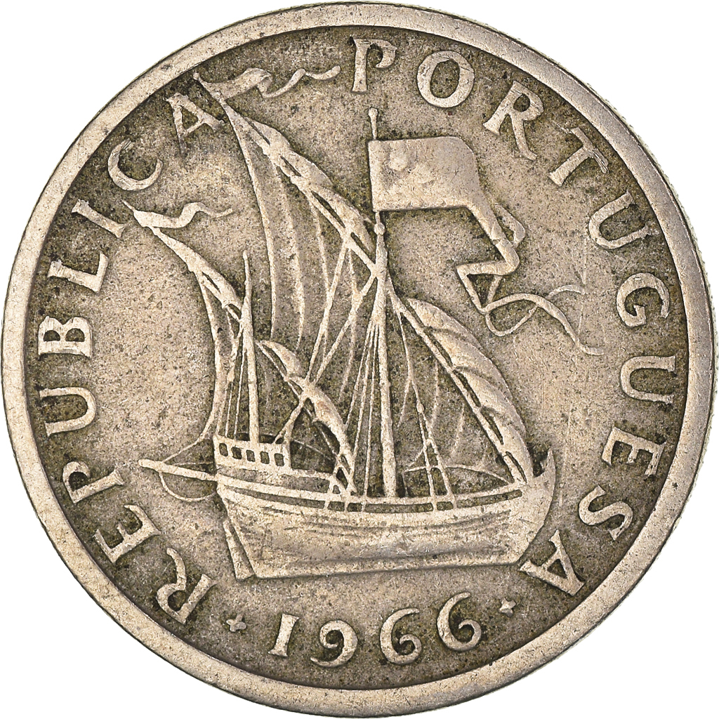 Moneda, Portugal, 5 Escudos, 1966