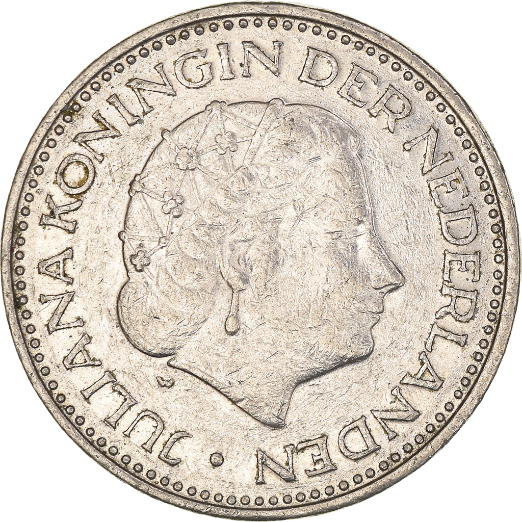 Moneda, Países Bajos, Gulden, 1972