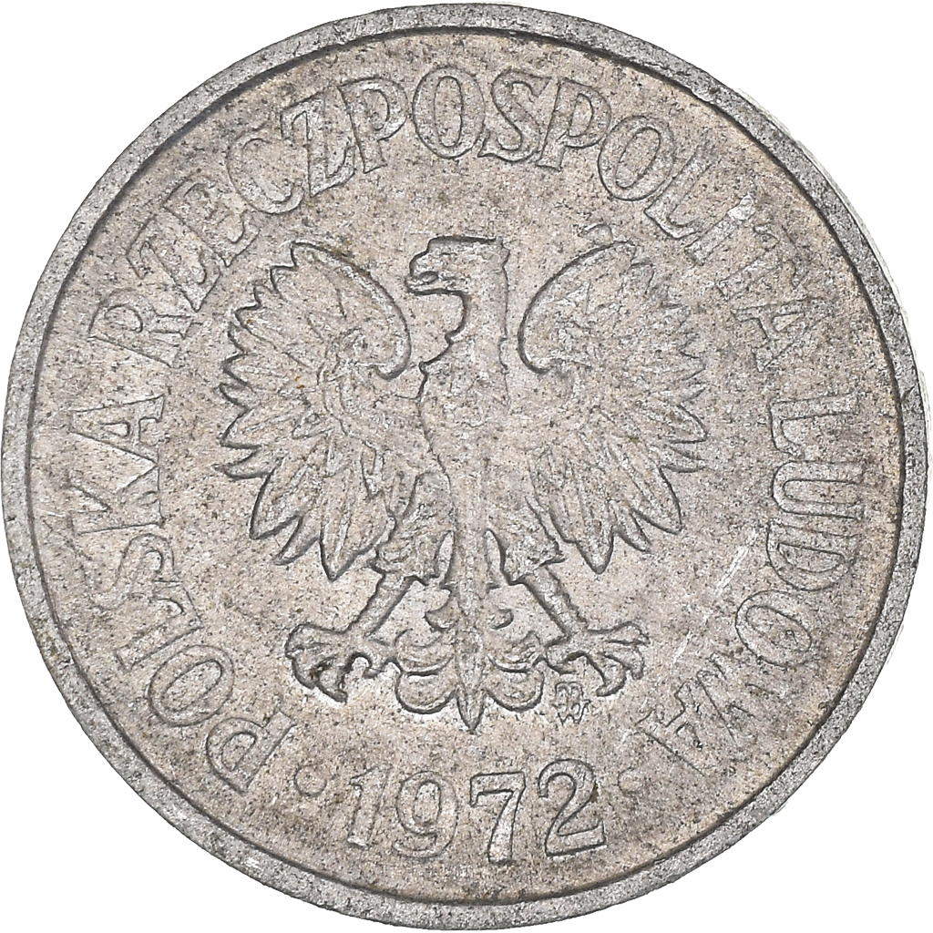 Moneda, Polonia, 10 Groszy, 1972