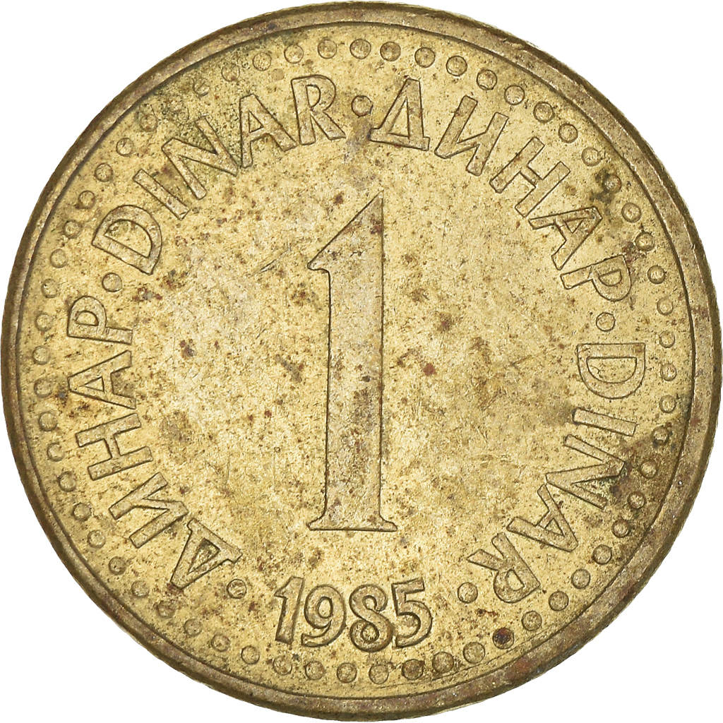 Moneda, Yugoslavia, Dinar, 1985