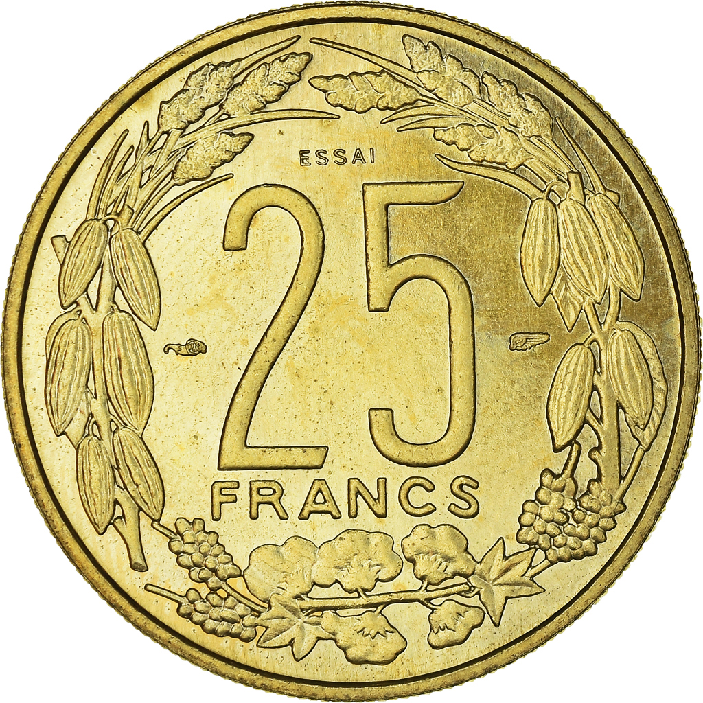 Coin, Cameroon, 25 Francs, 1958, Paris, ESSAI, , Aluminum-Bronze, KM:E9