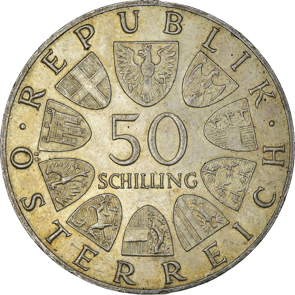 Coin, Austria, National Bank, 50 Schilling, 1966, , Silver, KM:2900