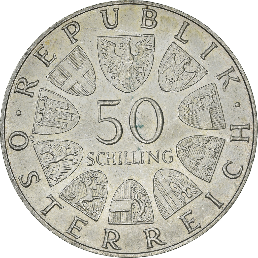 Coin, Austria, 50 Schilling, 1970, , Silver, KM:2909