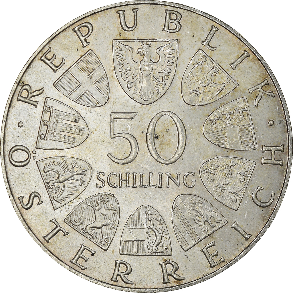 Coin, Austria, 50 Schilling, 1972, , Silver, KM:2914