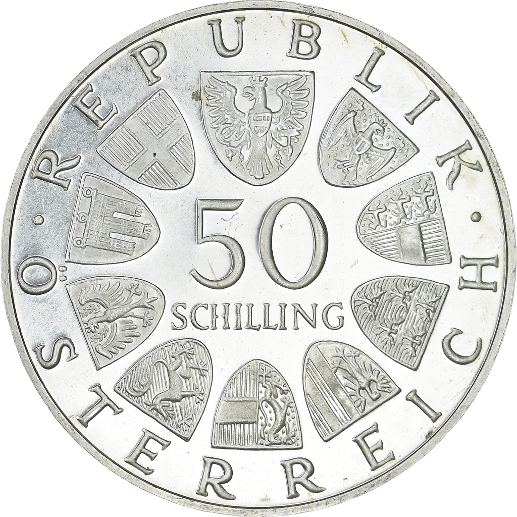 Coin, Austria, 50 Schilling, 1971, Proof, , Silver, KM:2911